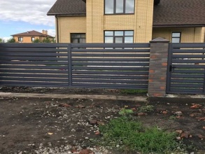 Забор жалюзи 72 метра фото в Володарске