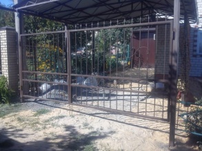 Решетчатые ворота распашные - пример 12 фото в Володарске