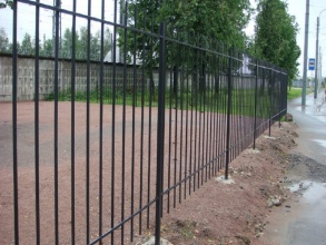 Сварные заборы с бетонированием столбов 40 метров фото стоимость под ключ